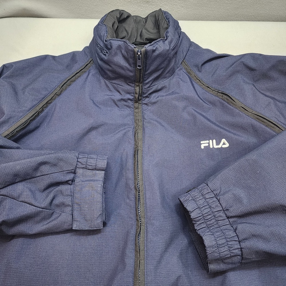 FILA 3-1 Men's Outdoor Navy Blue Jacket Coat Fleece Lined Zip Out Vest Sz XL - Picture 1 of 8